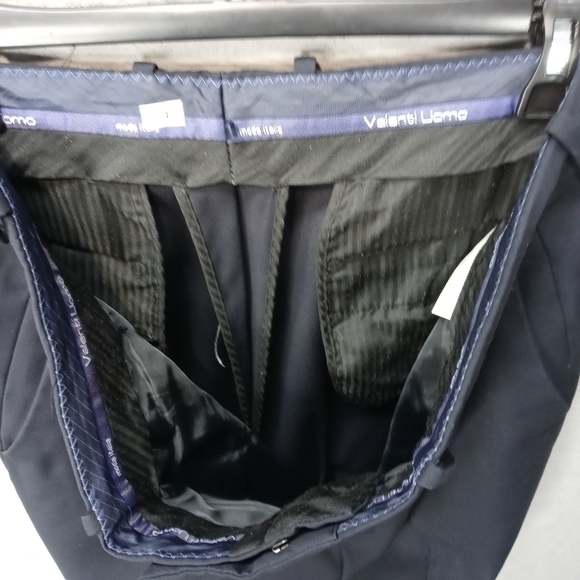 Valenti Uomo men's navy blue polyester dress pants - Picture 8 of 10
